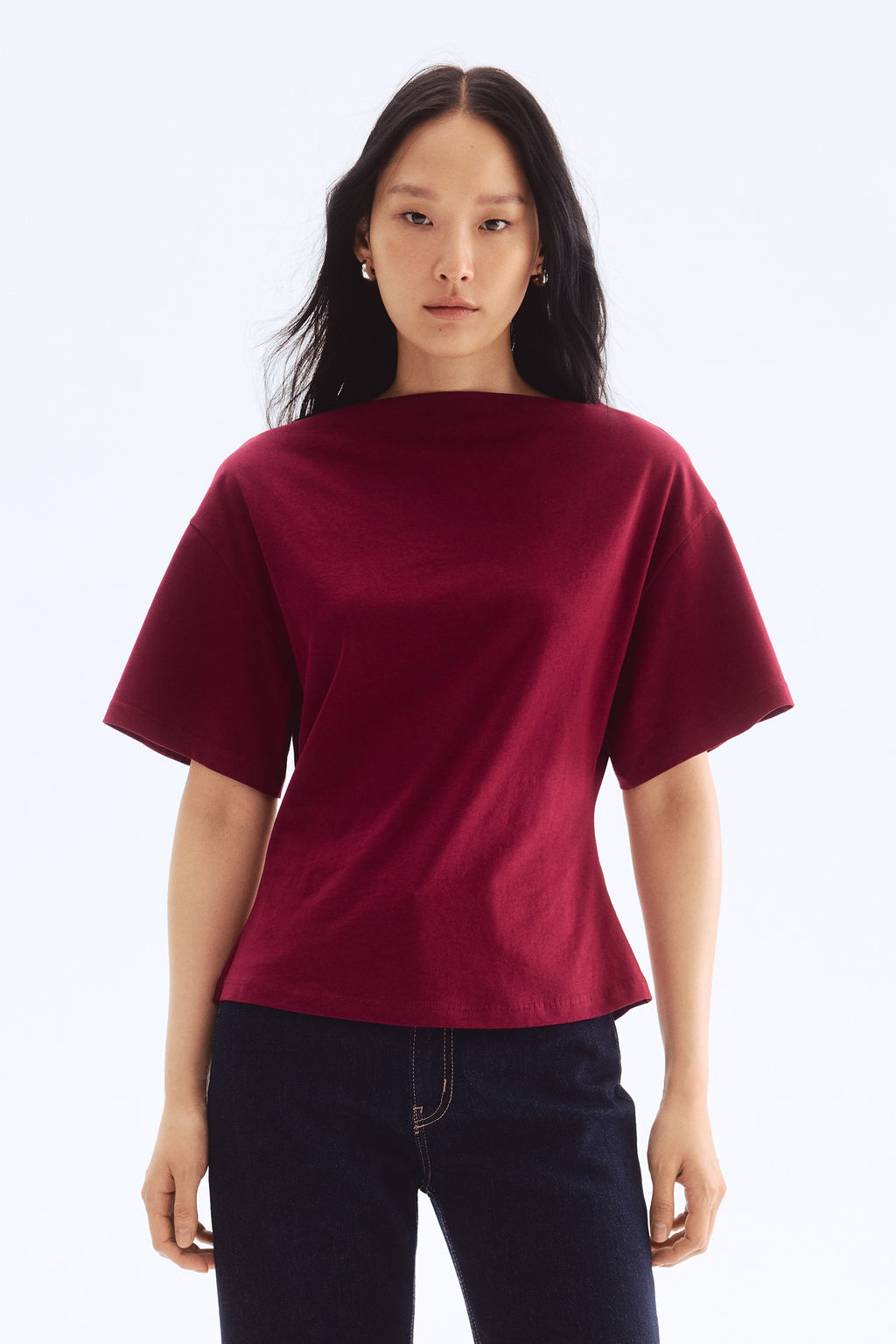 Top de algod?n con escote barco - H&m фото 5