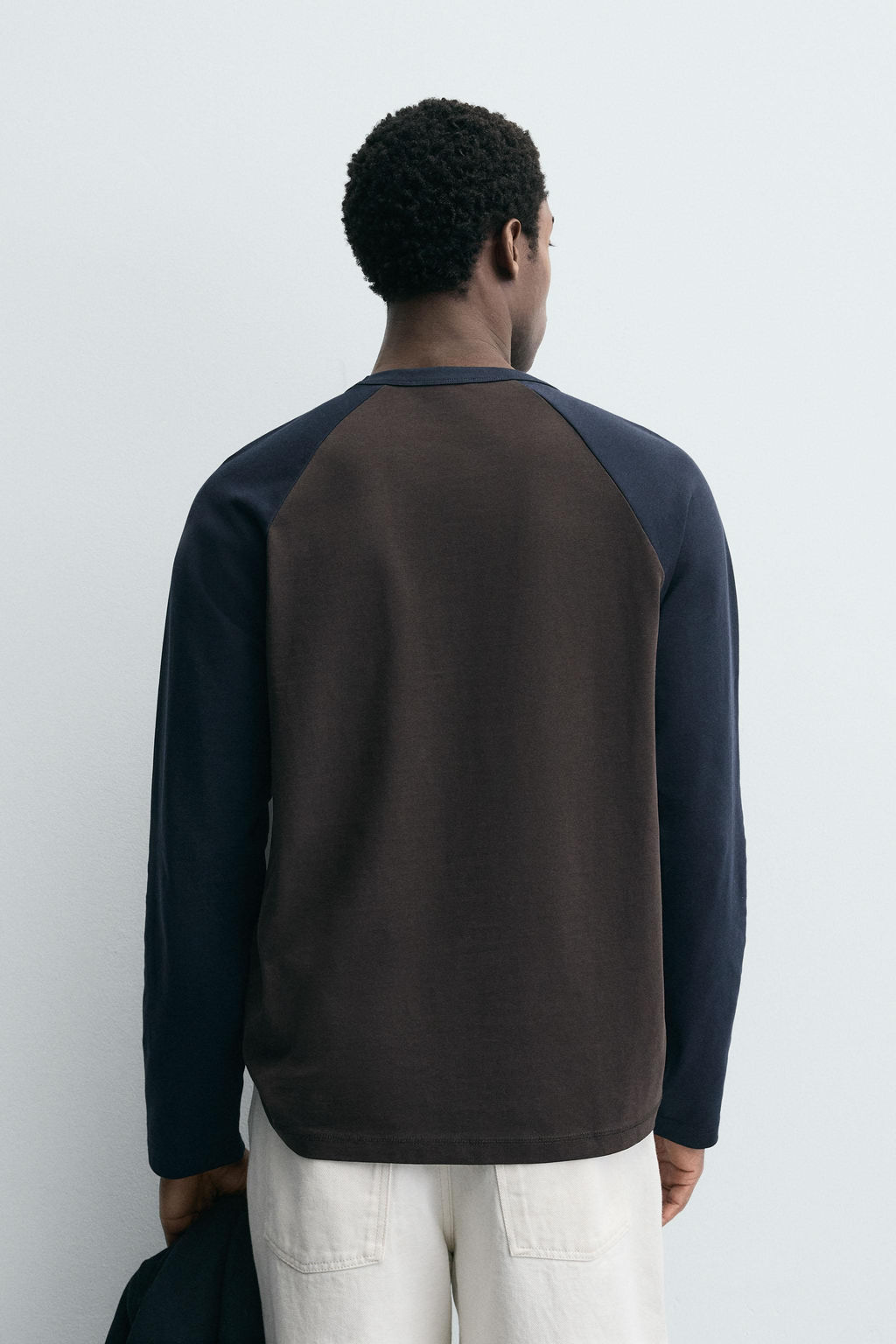 COLOUR BLOCK RAGLAN SLEEVE T-SHIRT - Zara фото 3