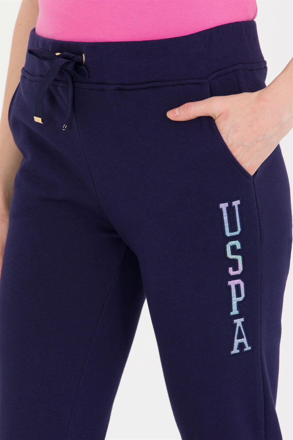 Женские темно-синие спортивные штаны для джоггеров Неожиданная скидка в корзине - U.s. polo assn фото 6