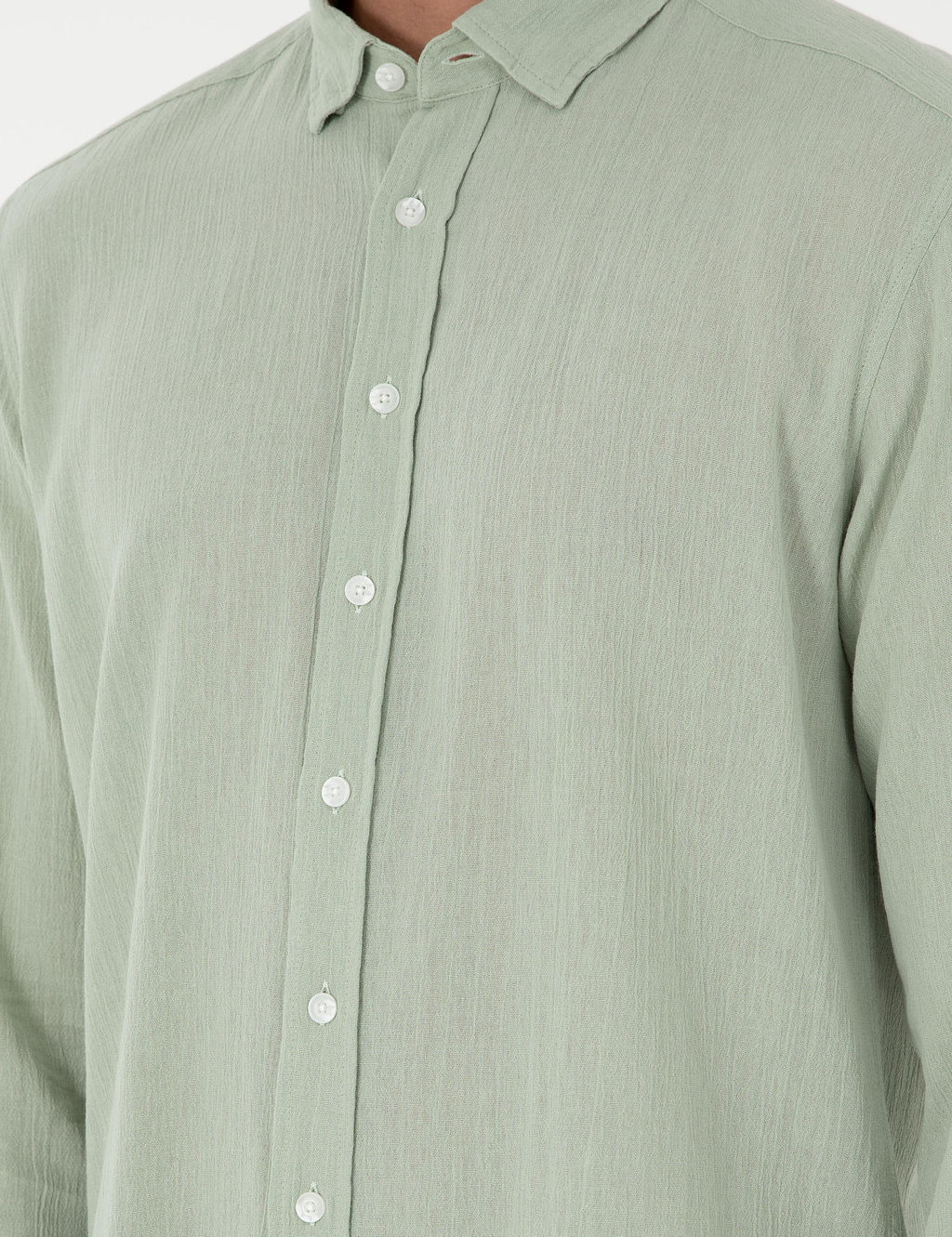 Ye_il Regular Fit Uzun Kollu G_mlek - Pierre cardin фото 7
