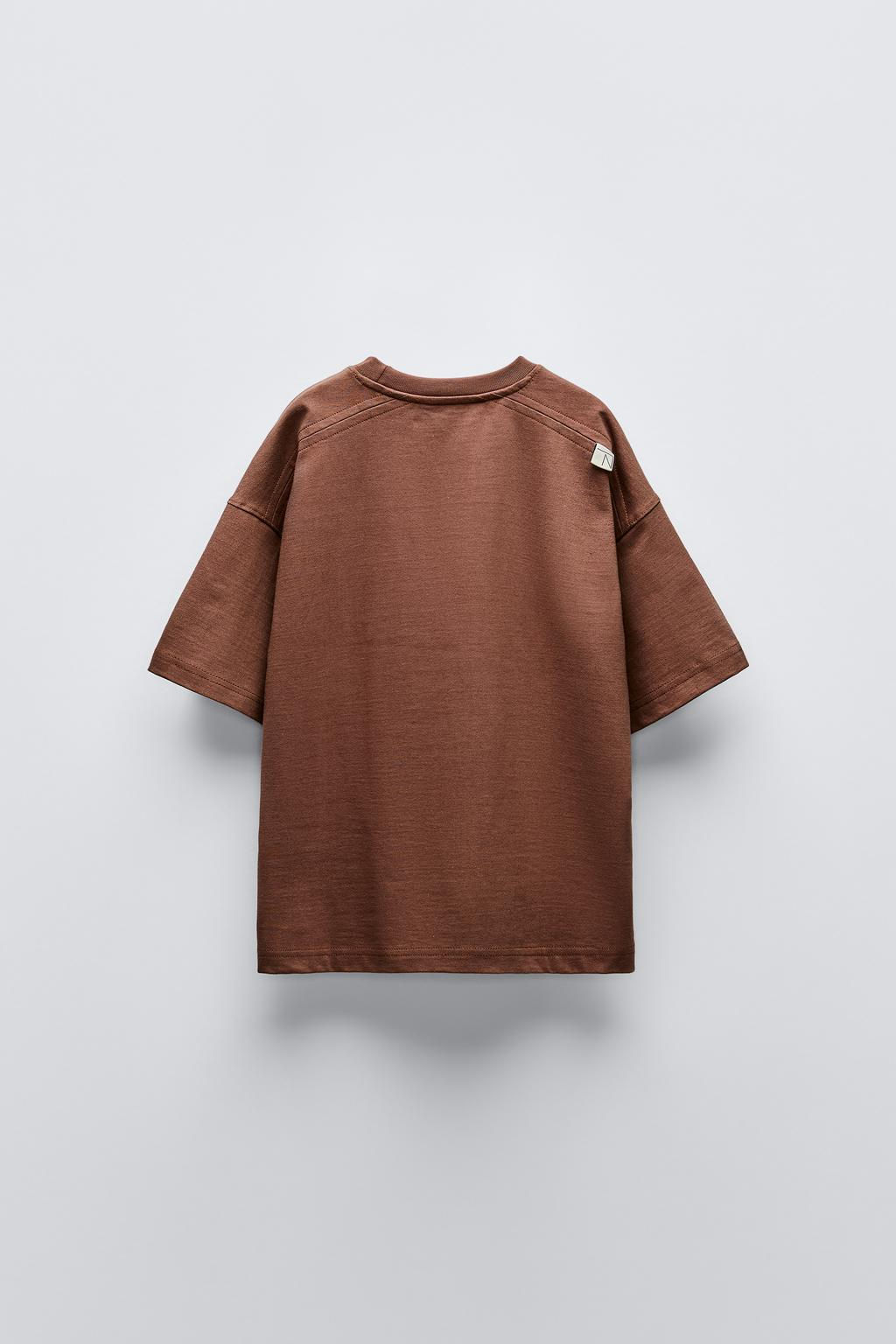 PLAIN HEAVY WEIGHT T-SHIRT - Zara фото 7