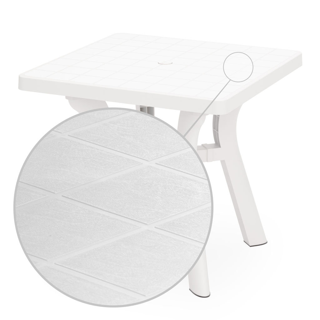 Стол квадратный "Атлант" 800мм (белый) М8821