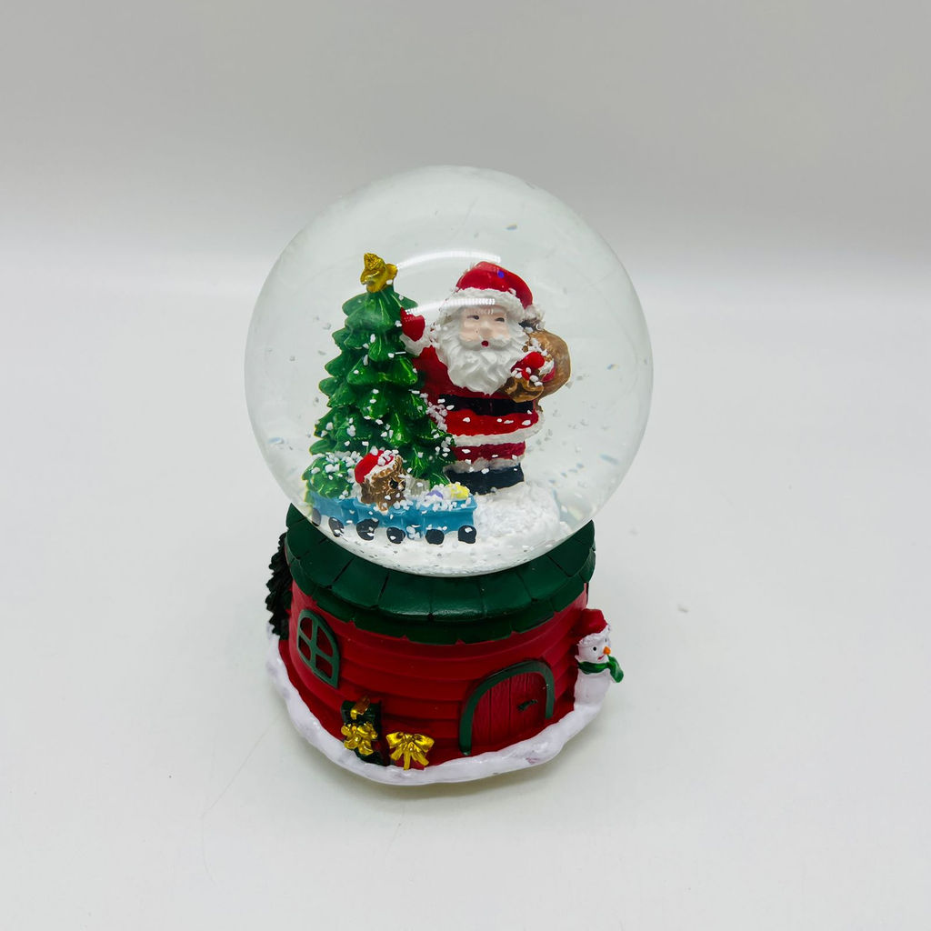 Новогодний декор - Снежный шар 16 см (стекло, свет, музыка) в ассортименте - Ип лебедев о.ю фото 12