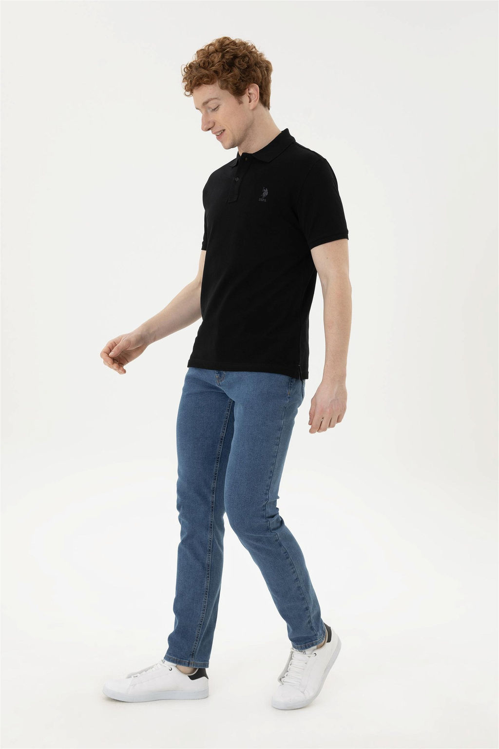 Мужская черная базовая футболка Неожиданная скидка в корзине - U.s. polo assn фото 4