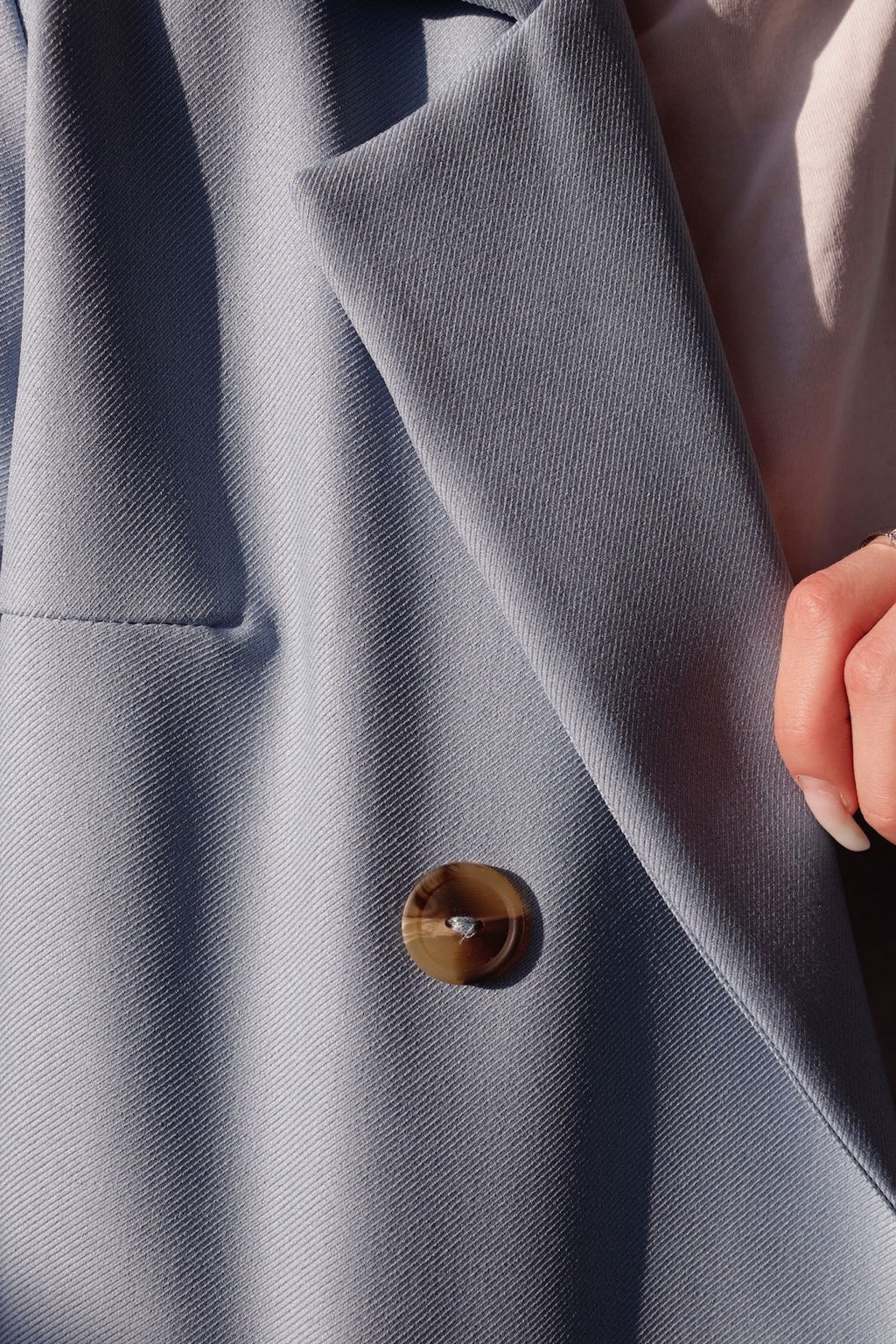 Жакет двубортный голубой - Martichelli фото 8