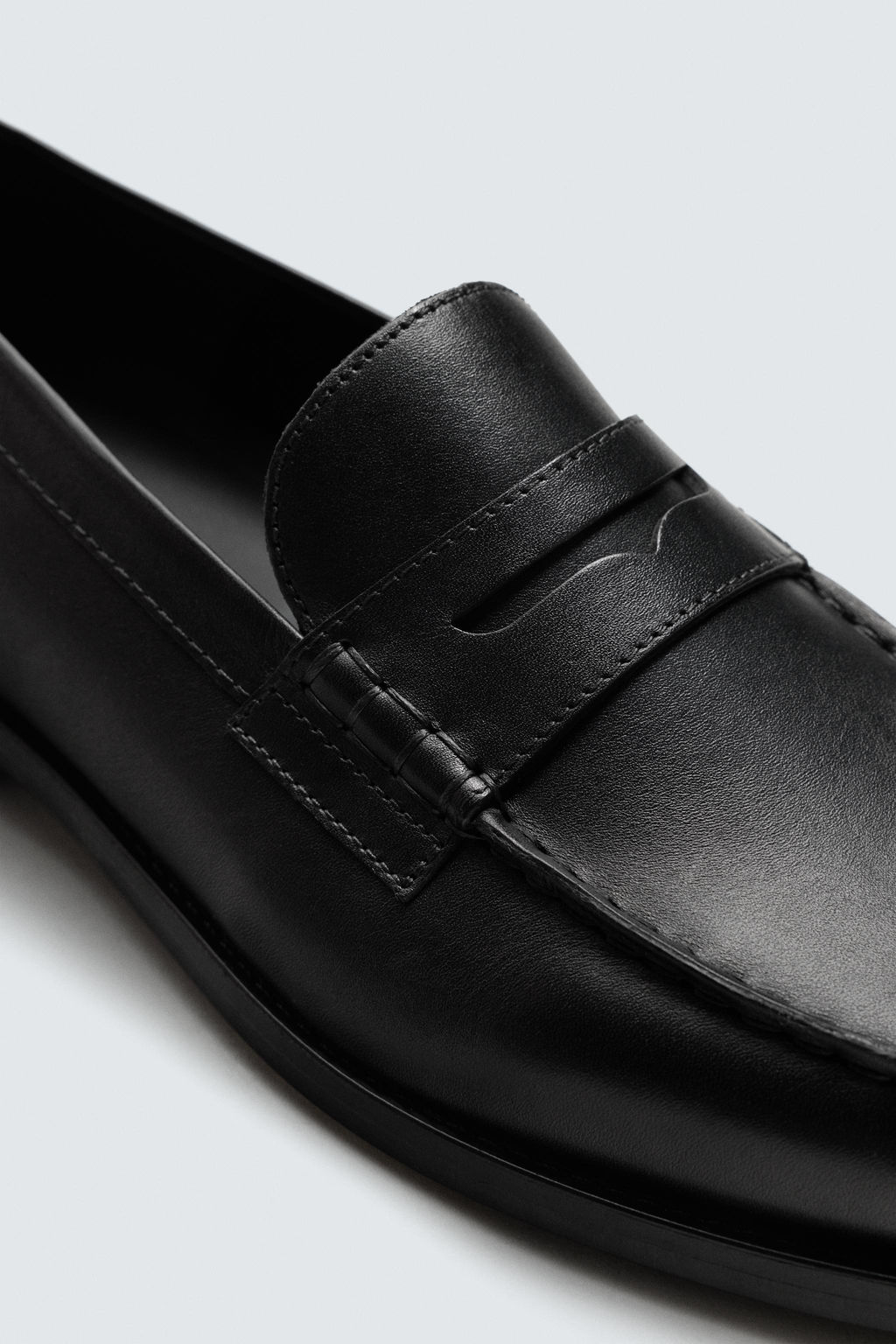 LEATHER PENNY LOAFERS - Zara фото 6