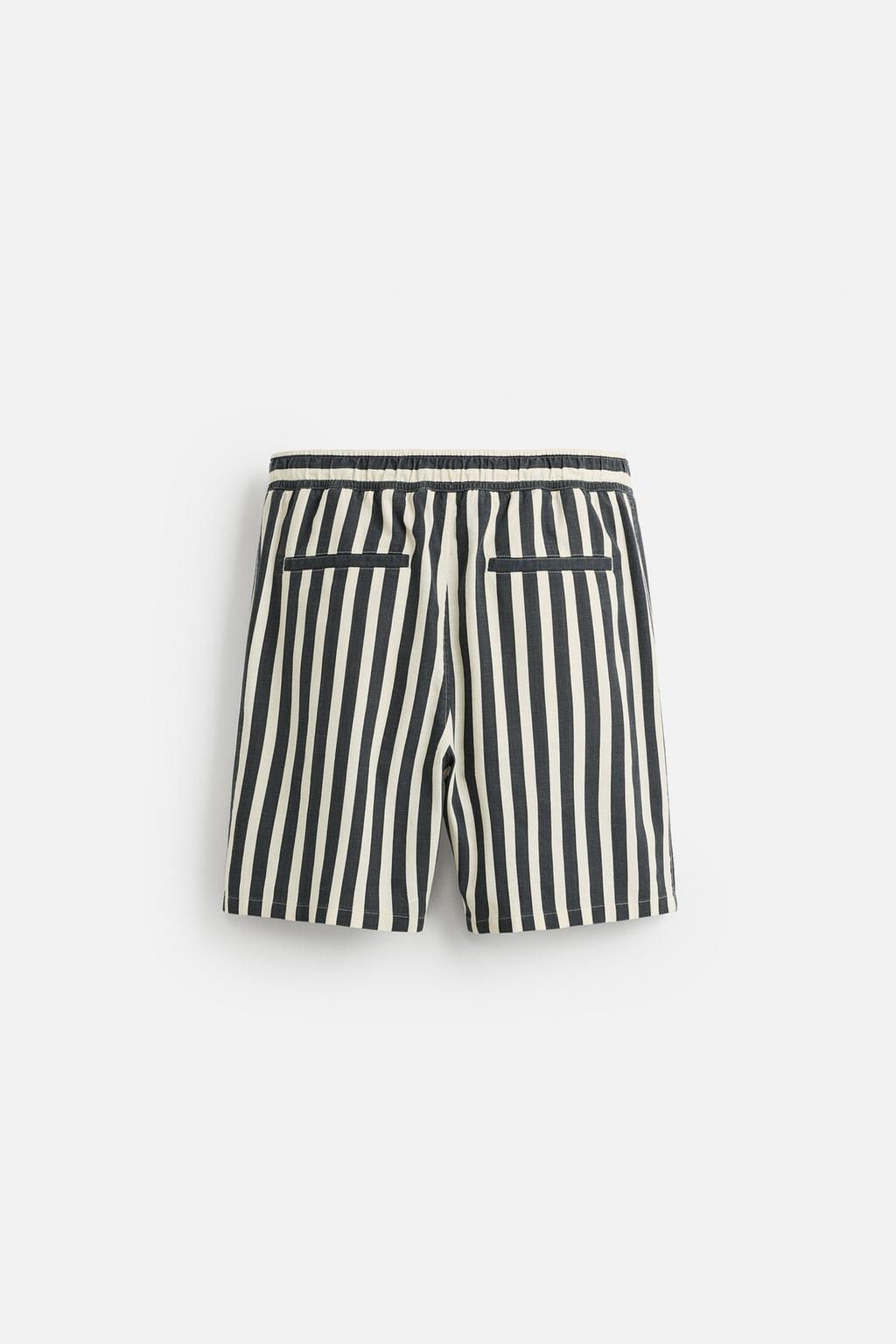 JACQUARD TEXTURED BERMUDA SHORTS - Zara фото 7