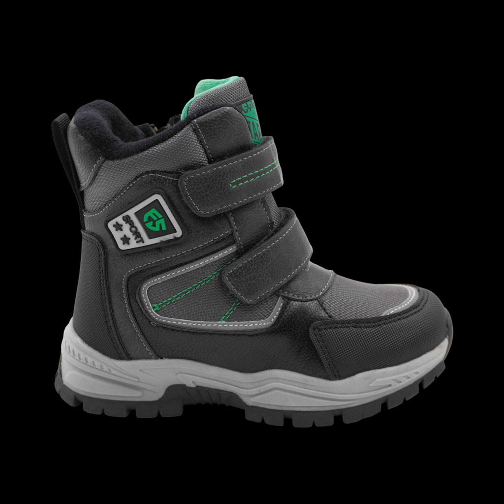 Ботинки мембранные на меху А6671-3 серые