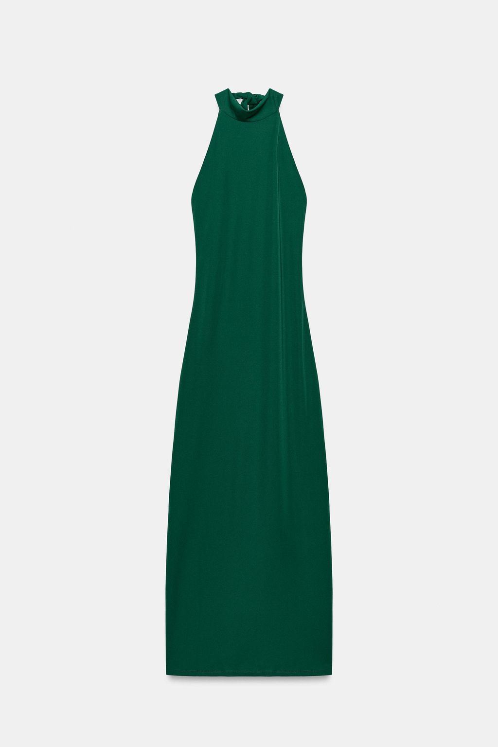 VESTIDO MIDI HALTER / Verde oscuro - Zara фото 5