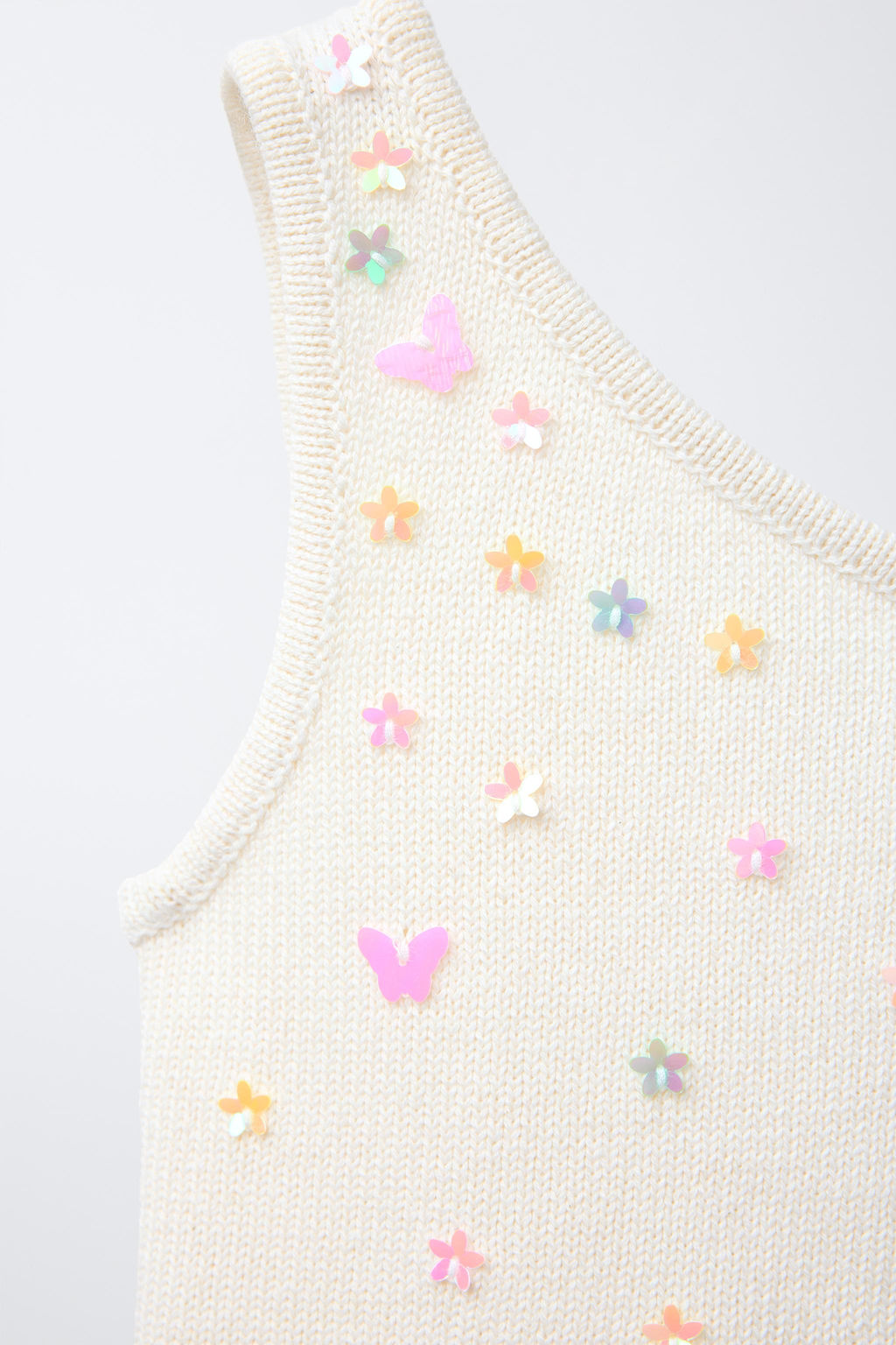 ASYMMETRIC BEADED KNIT TOP - Zara фото 3