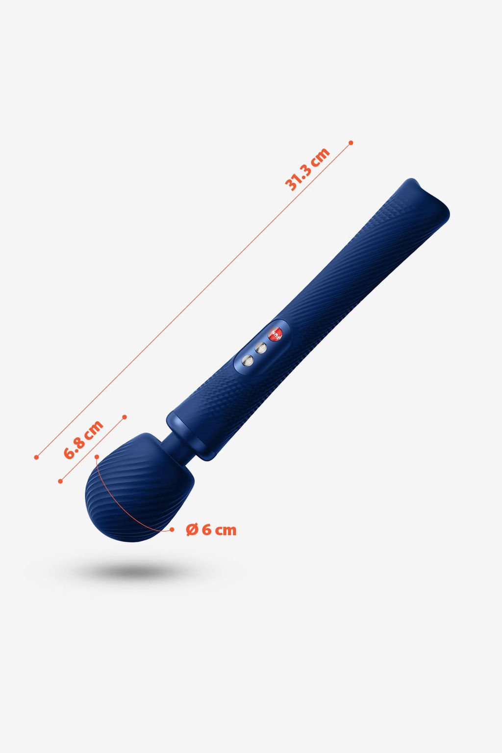 Вибромассажер Fun Factory VIM VIBRATING WAND, силикон, синий, 31,3 см  фото 4