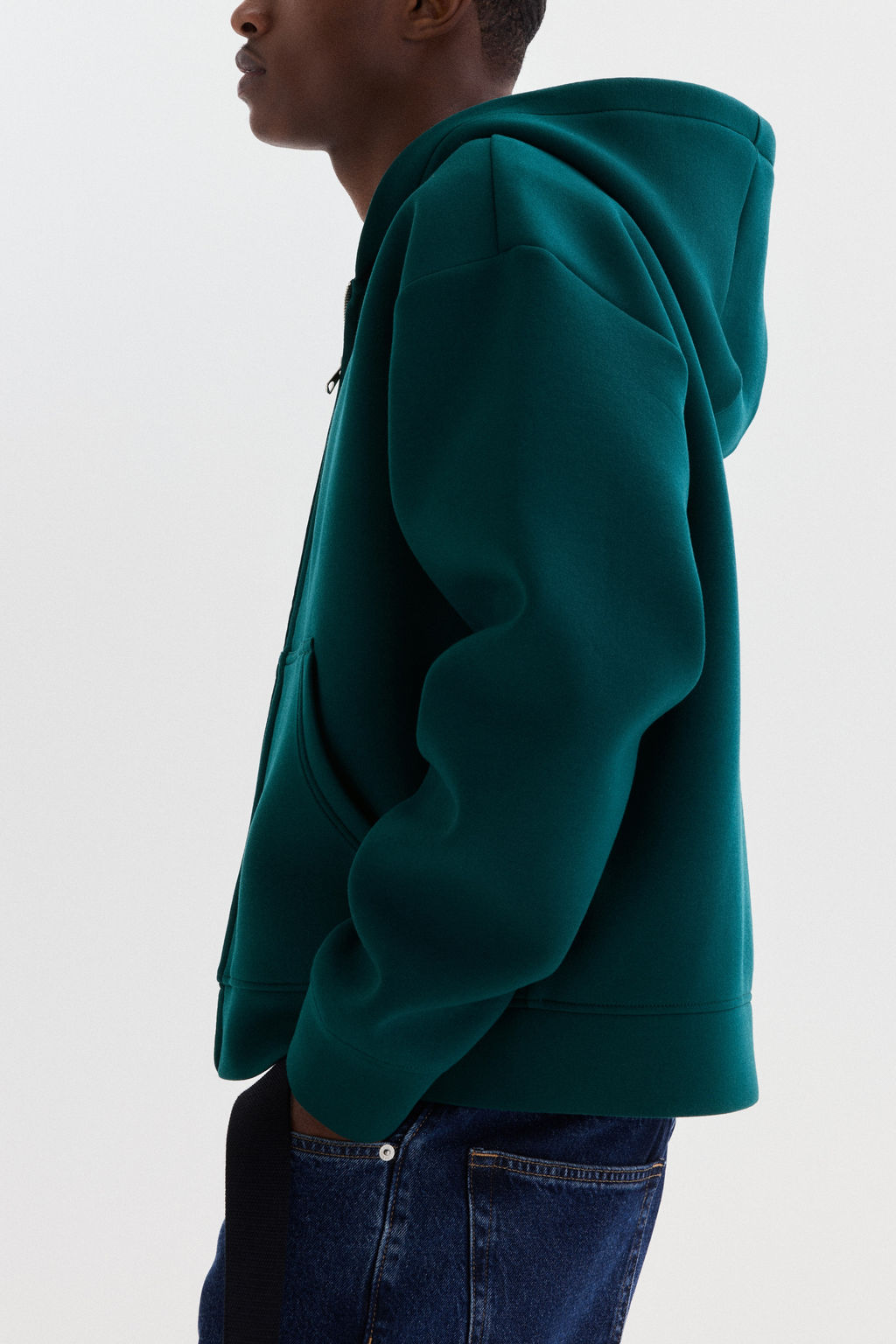 Chaqueta sudadera efecto neopreno Loose Fit - H&m фото 8