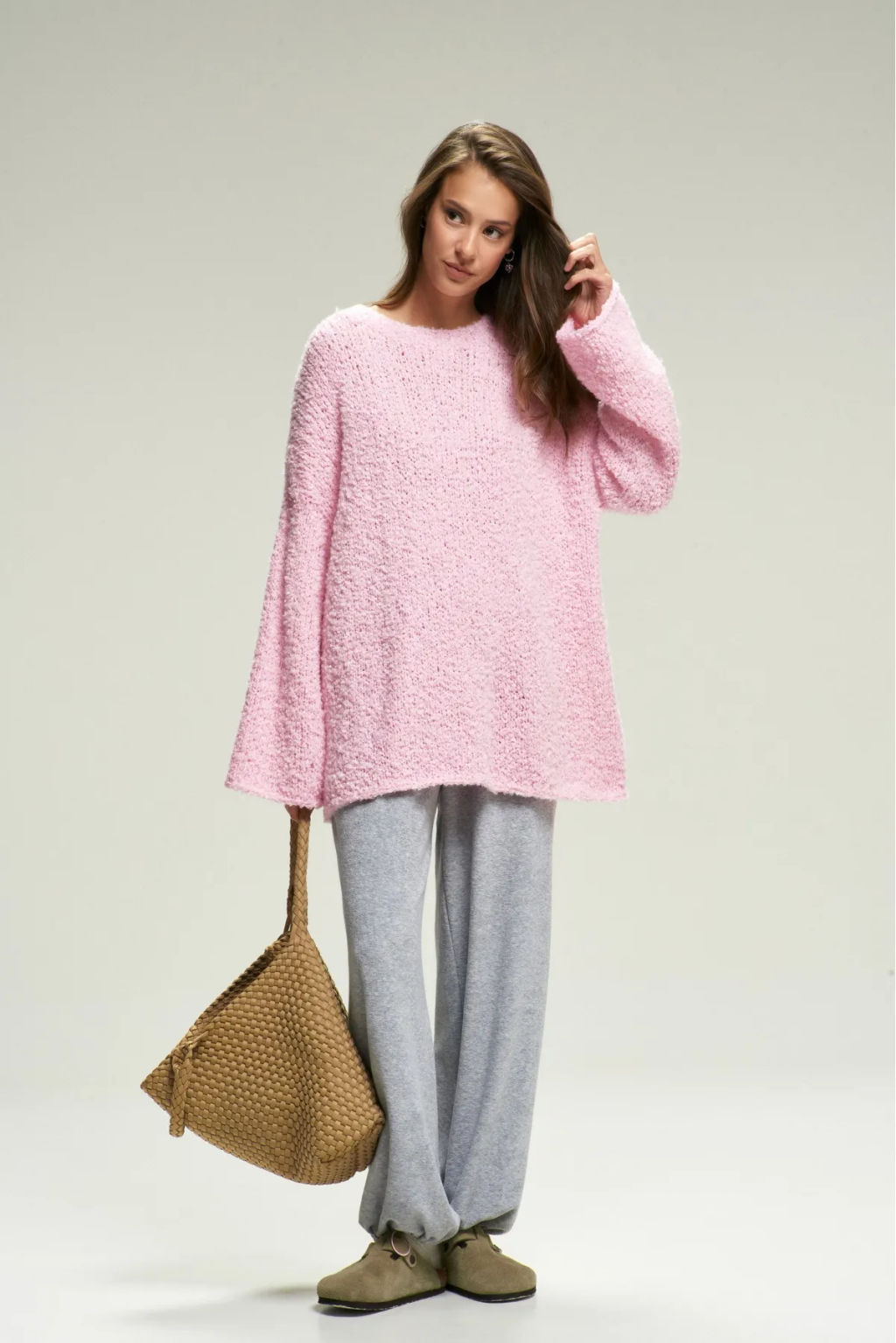 Джемпер Букле HAND MADE Pink