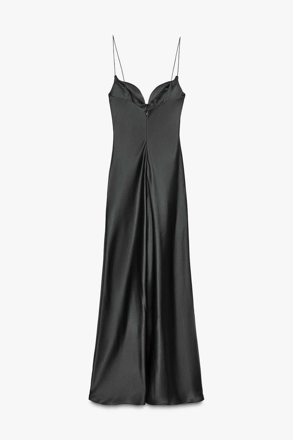 LONG SATIN DRESS - Zara фото 14