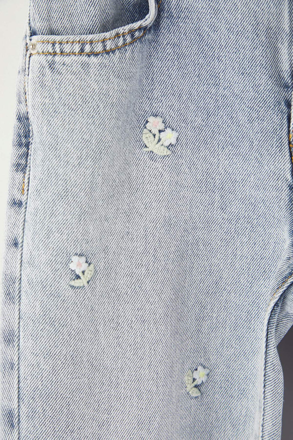 Mavi 100% Pamuk Cicekli Nak?sl?/Islemeli K?z Cocuk Denim Jeans TKDAW26JE00011 - Trendyolmilla фото 3