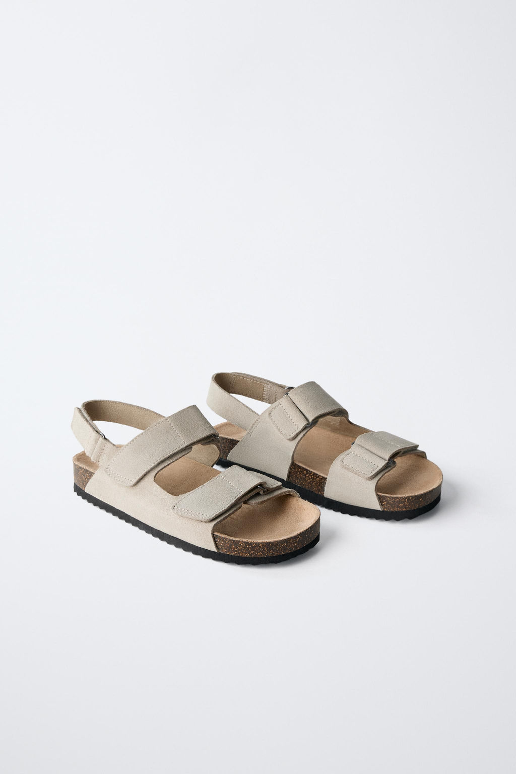 SPLIT SUEDE LEATHER SANDALS - Zara фото 2