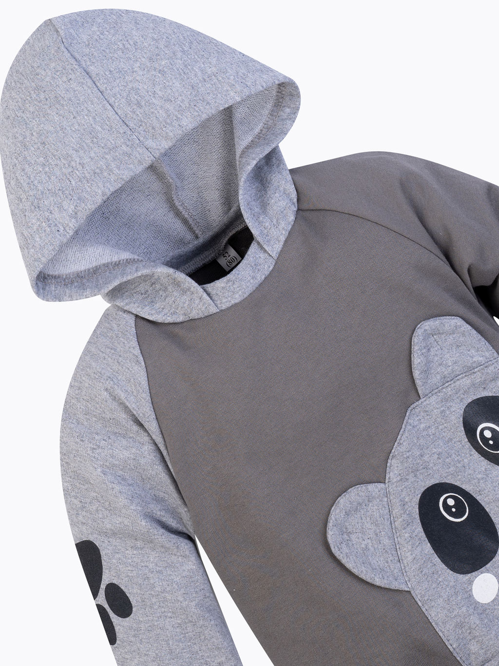 Костюм детский серыймеланж панда