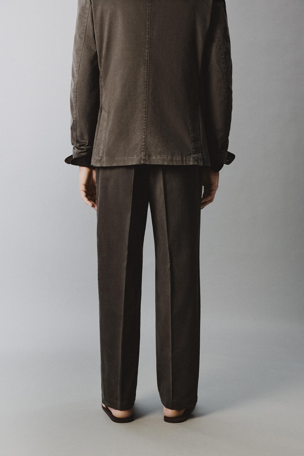 WASHED-EFFECT SUIT TROUSERS - Zara фото 3