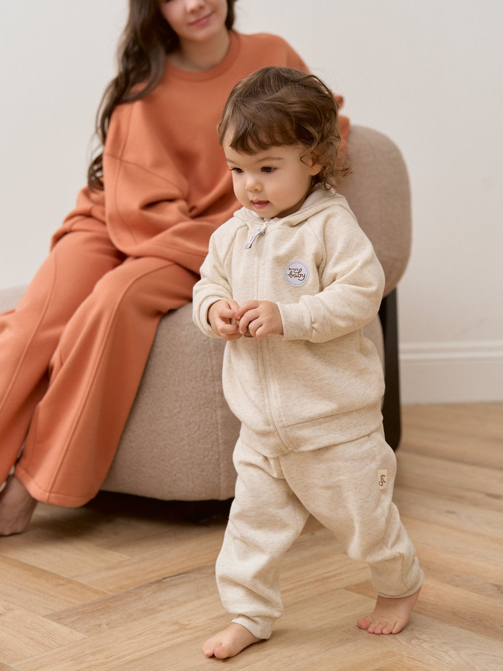 Костюм с толстовкой Ванильный пудинг утепленный 0+ - Bungly фото 21