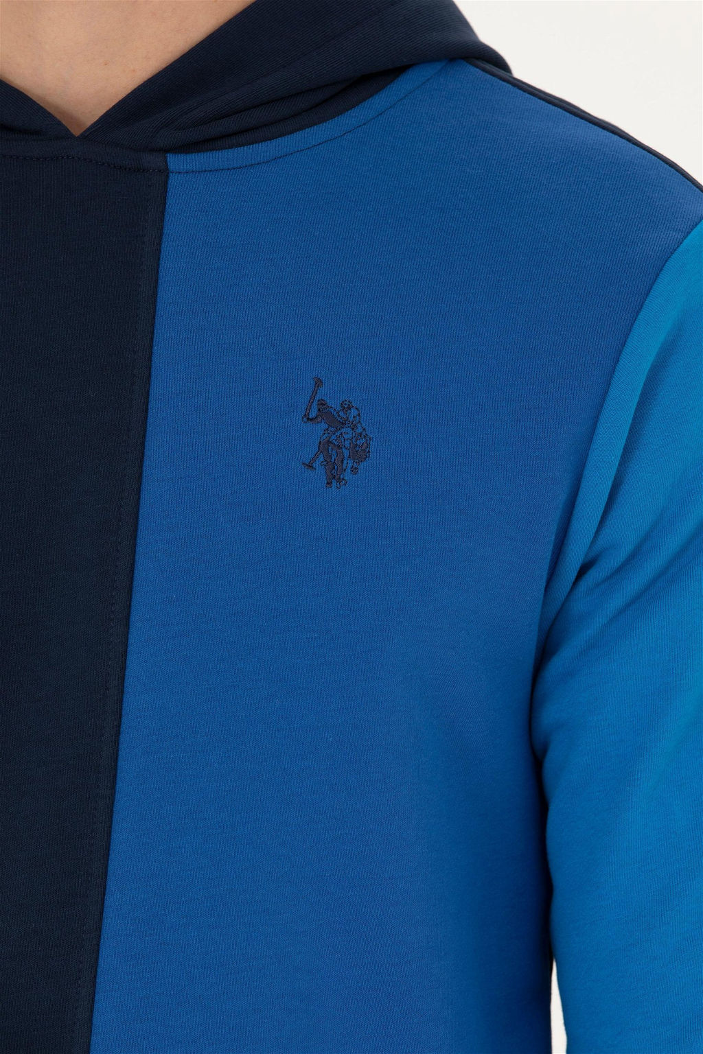 U. S. Polo Assn Мужская темно-синяя толстовка с капюшоном - U.s. polo assn фото 7