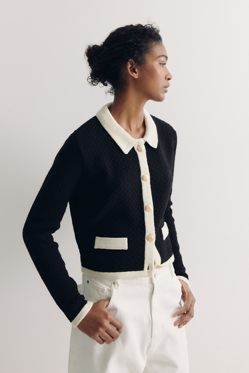 Cardigan en punto con textura - H&m фото 4