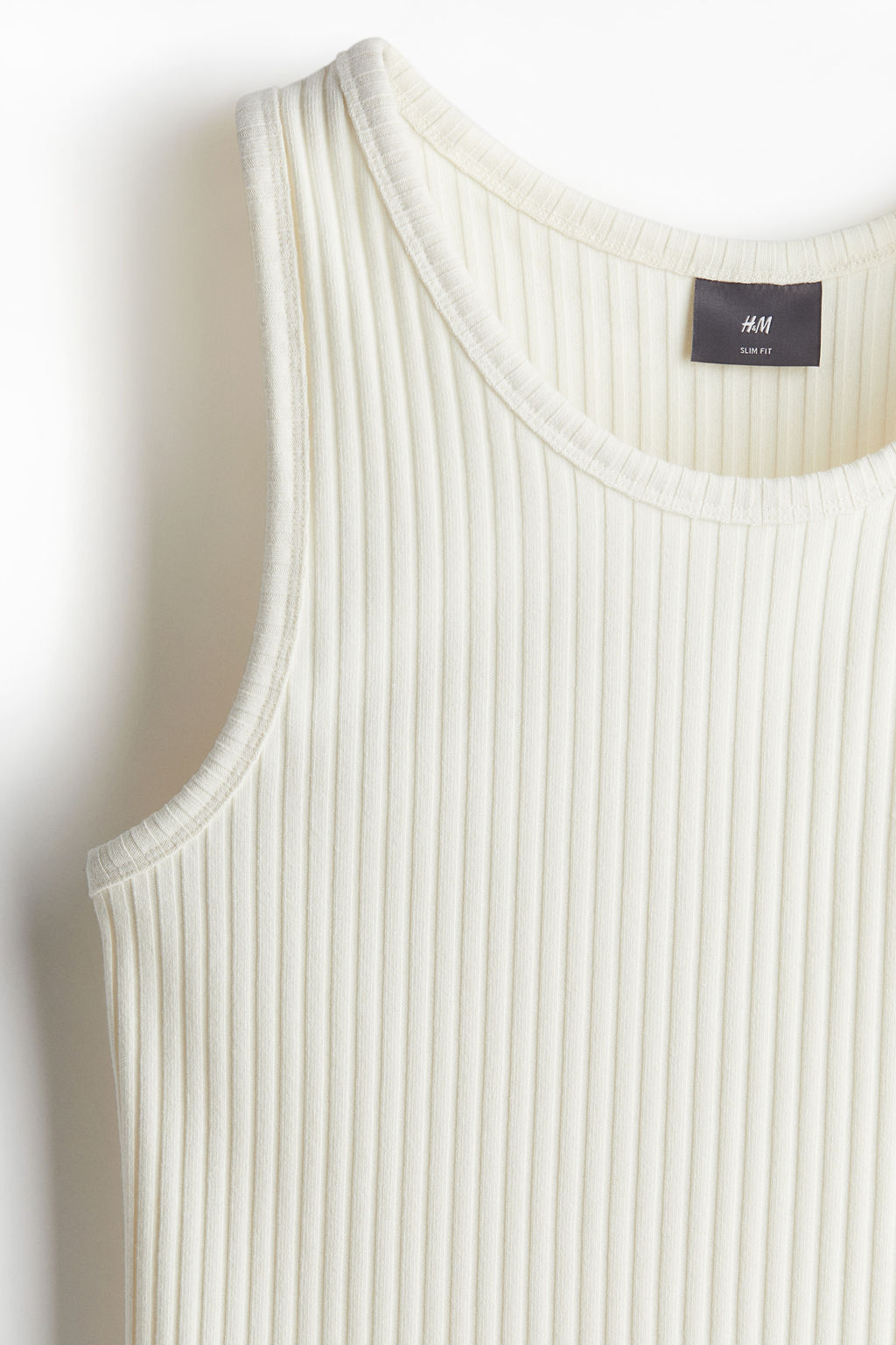 Camiseta sin mangas en canal? ancho Slim Fit - H&m фото 3