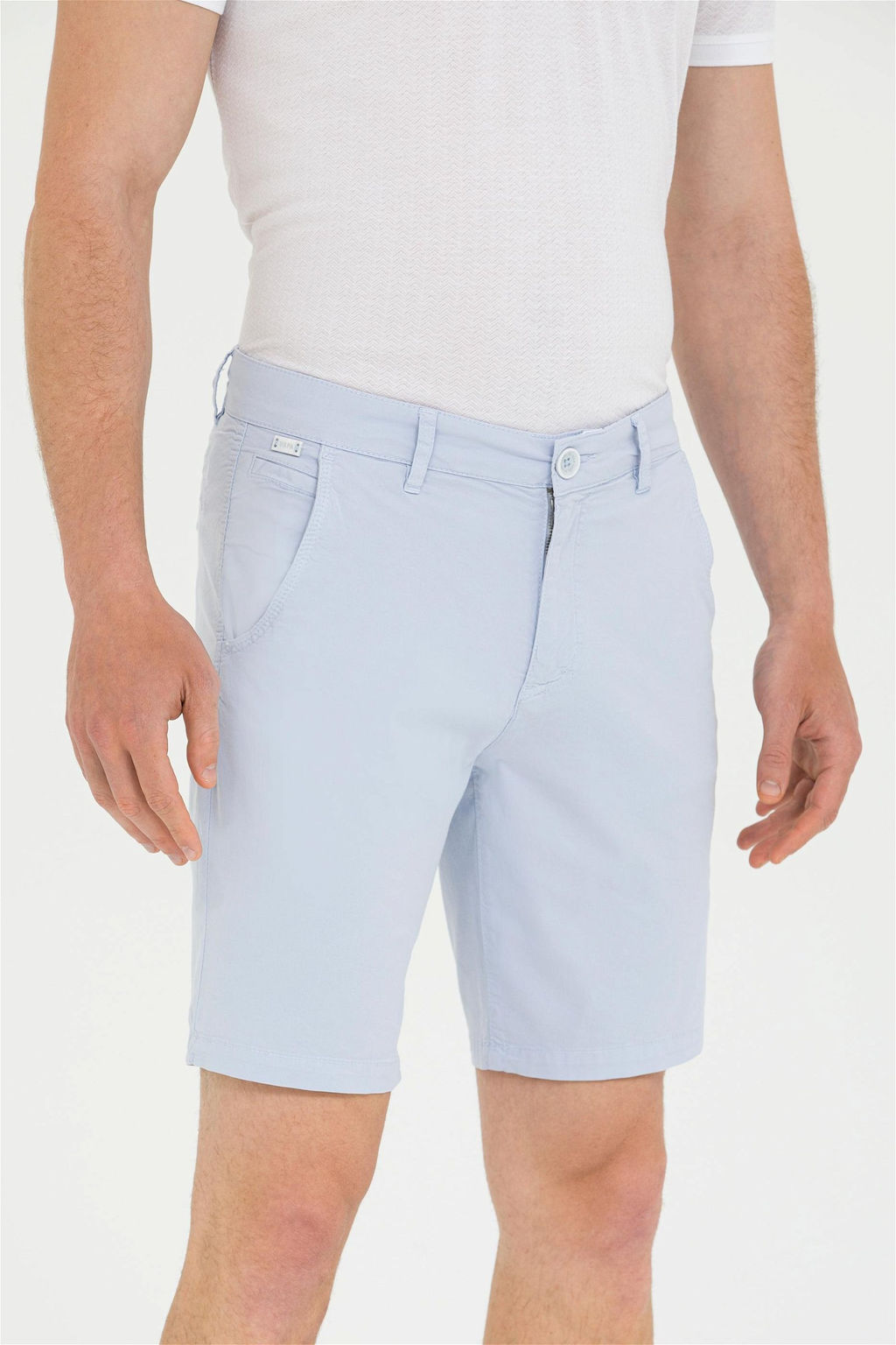 Мужские голубые тканые шорты - U.s. polo assn фото 5