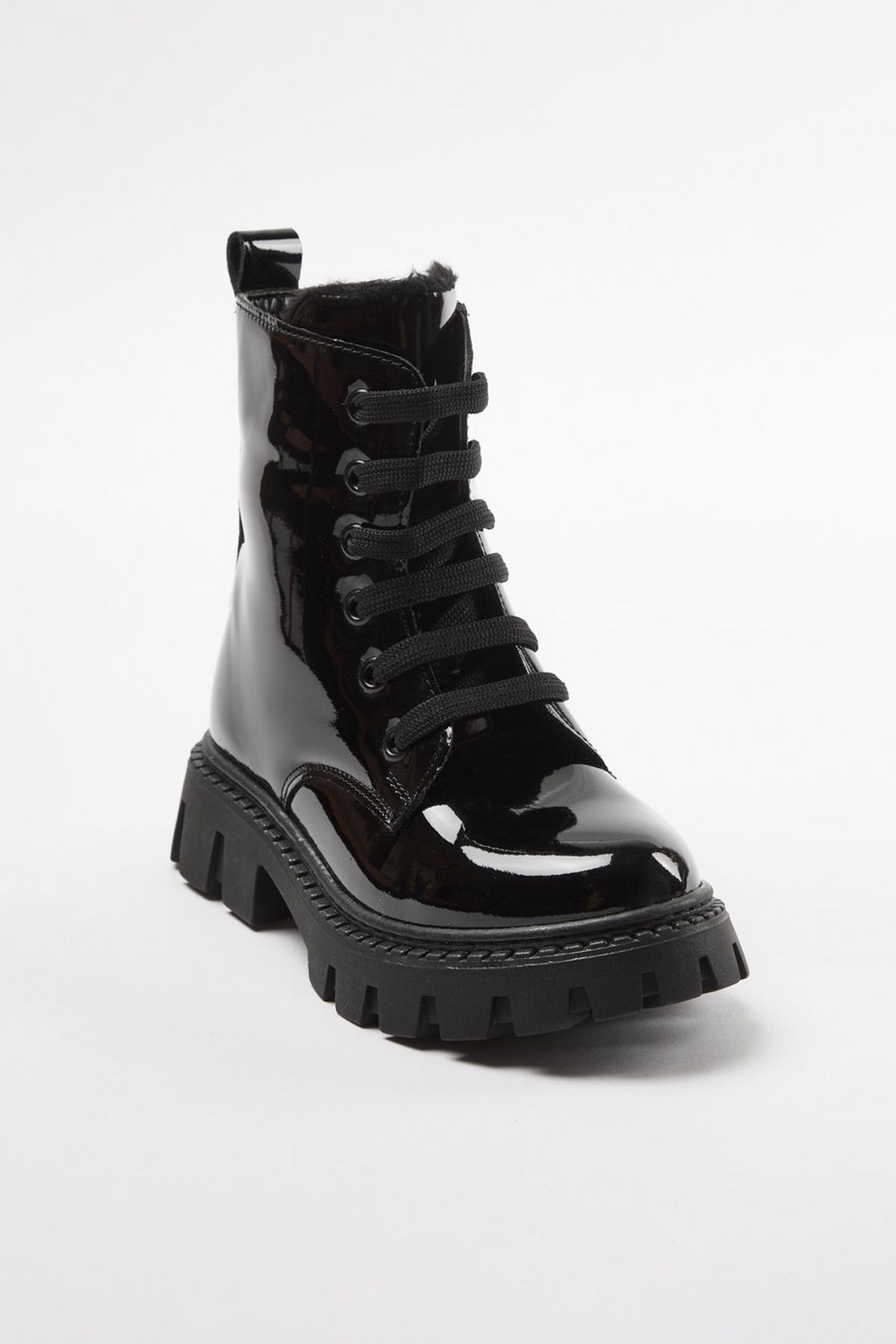 Siyah Fermuarl? ve Bagc?kl? Kucuk K?z Cocuk Kids Postal Rugan Bot TAKAW25BO00045