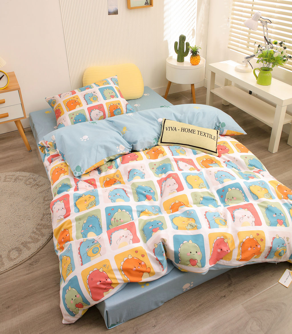 Комплект постельного белья на резинке Сатин Люкс KIDS 100% хлопок CDKR045 90*200*25/1.5 спальный/50-70 1 шт - Ситрейд фото 6