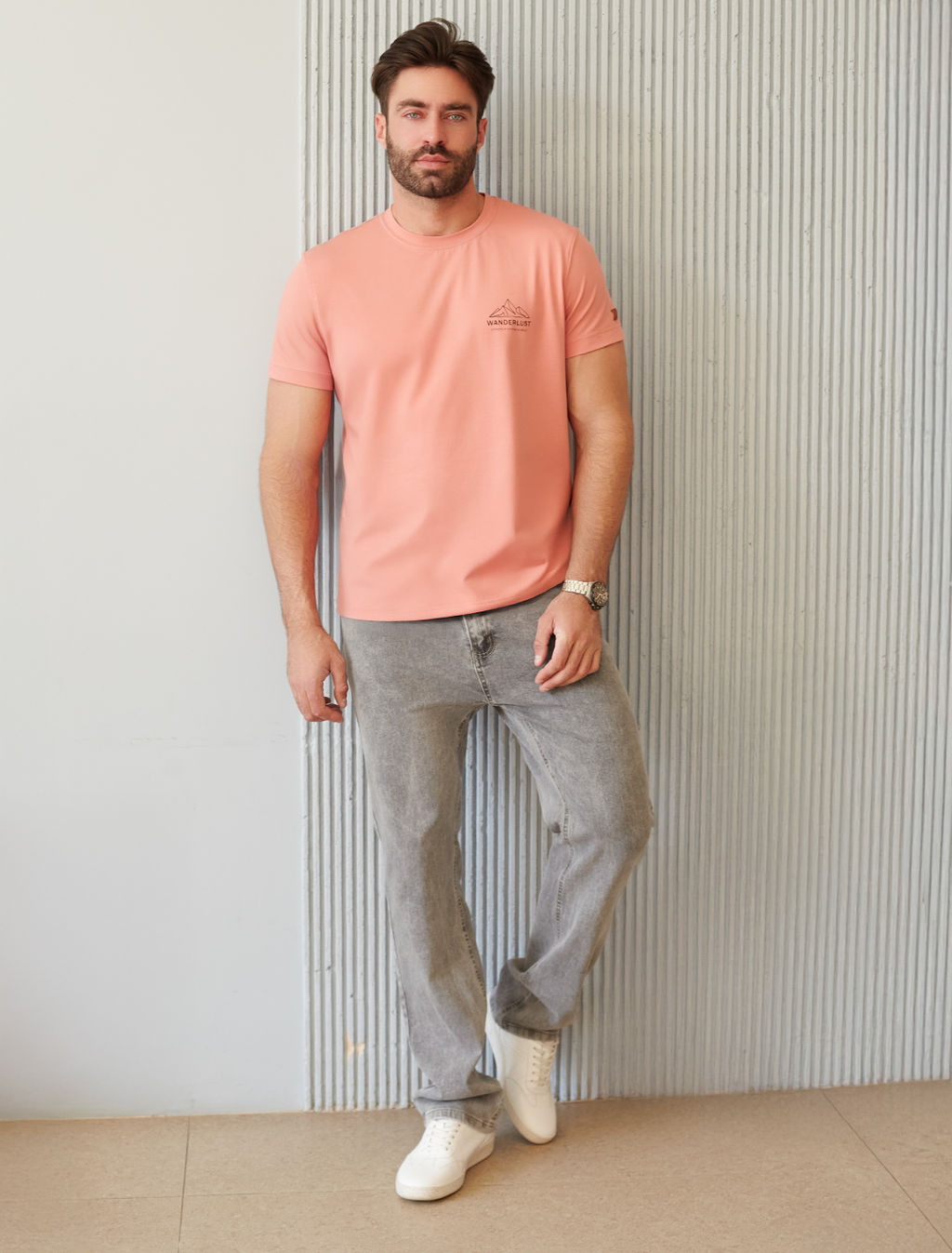 Футболка из премиального хлопка с авторским принтом - Vilatte фото 5