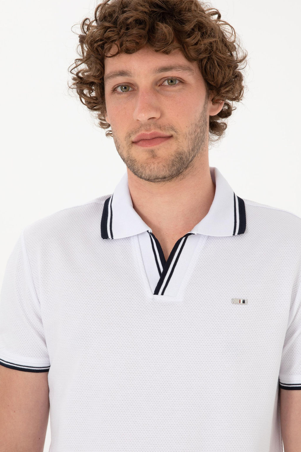Erkek Slim Fit Ka__k Yaka Beyaz Ti__rt Sepette S_rpriz _ndirim - U.s. polo assn фото 2