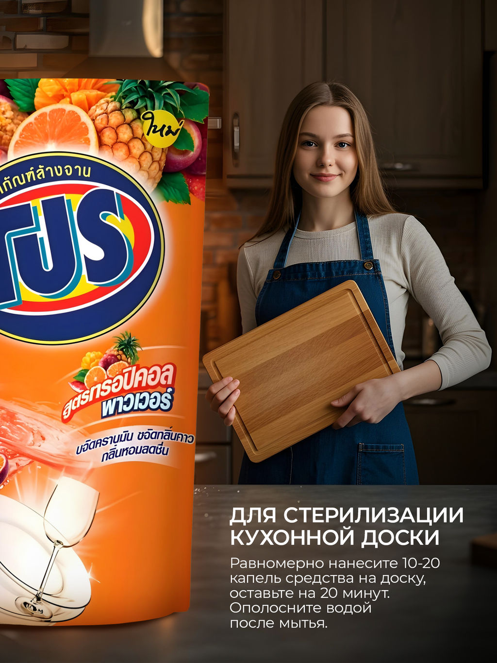 Средство для Мытья Посуды PRO Тропические Фрукты, LION
400 мл  фото 7