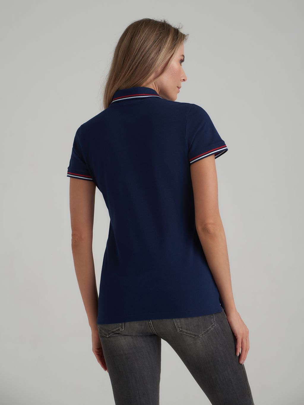 Поло женское RUSSIA 65L-RR-1784 RED-N-ROCKS