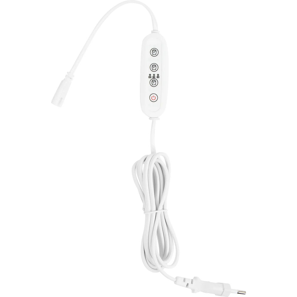 UST-E32 WHITE 2M Таймер с вилкой и разъемом L,N для фито светильника, 220В. 150Вт. Провод 2 метра. ТМ Uniel
