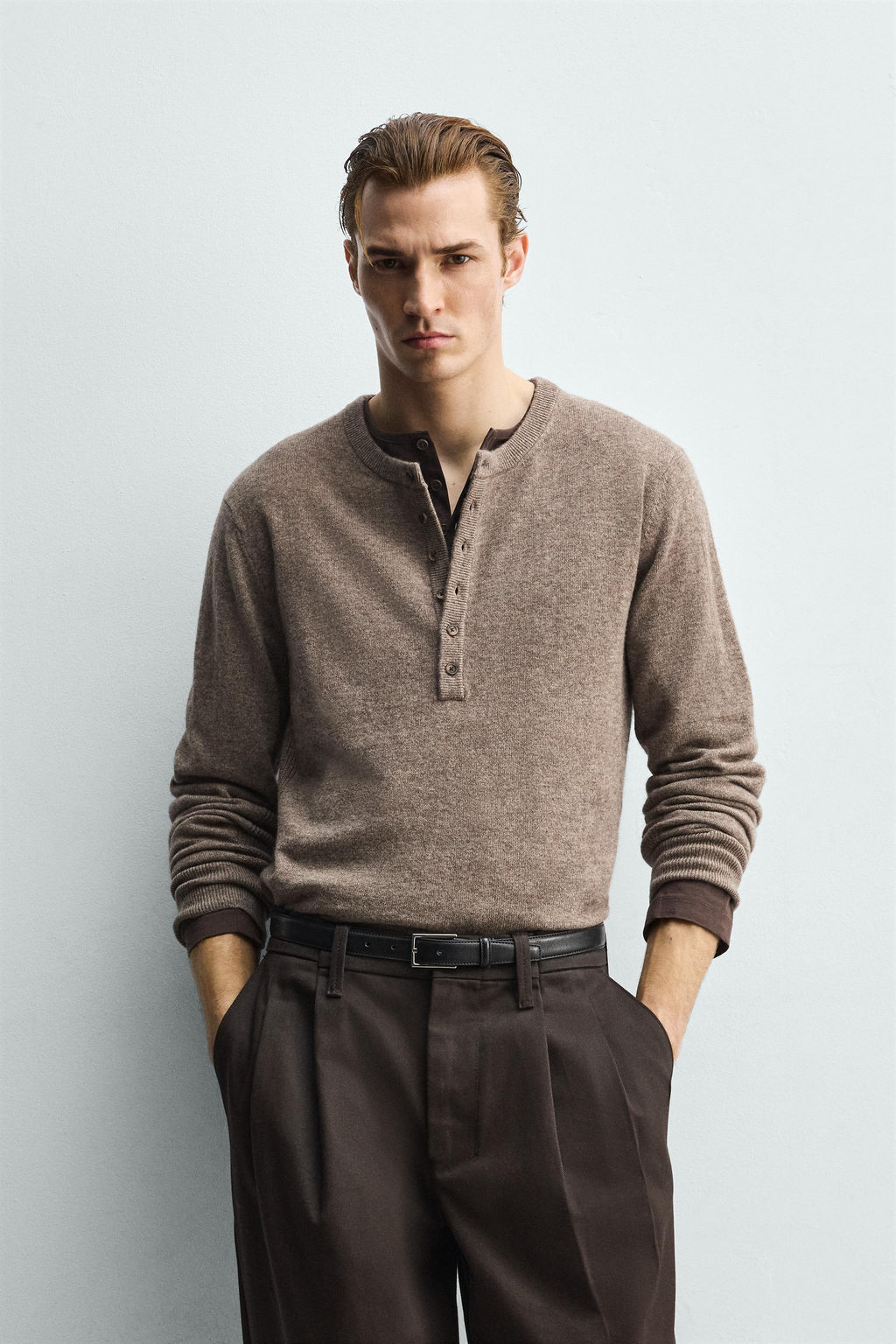 WOOL BLEND BAKER COLLAR JUMPER - Zara фото 2