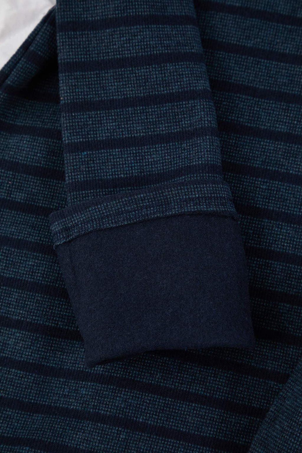 Petrol Regular Kal?p Dokulu Cizgili Dugmeli Yaka Orme Pijama Tak?m? TMNAW26PT00042 - Trendyolmilla фото 4