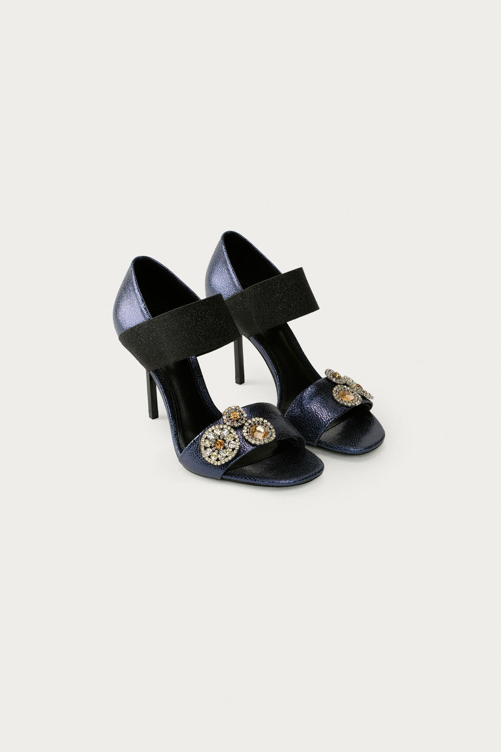 SANDALIA TAC?N PIEL MARISA BERENSON X ZARA / Azul