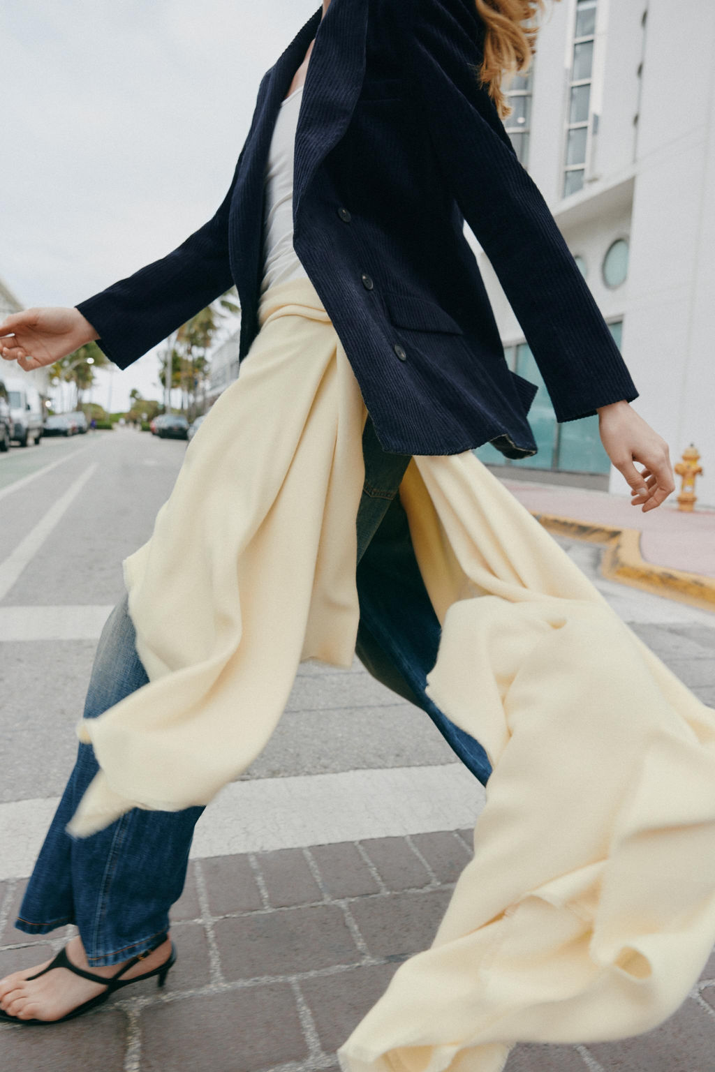 CORDUROY BLAZER WITH SHOULDER PADS - Zara фото 15