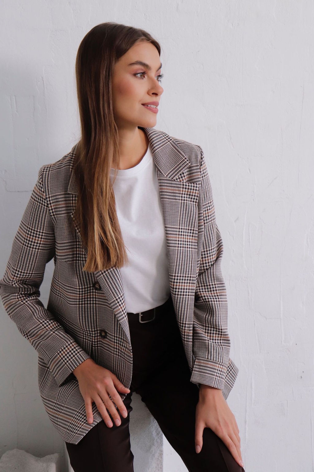 11827 Жакет двубортный в клетку - Martichelli фото 3