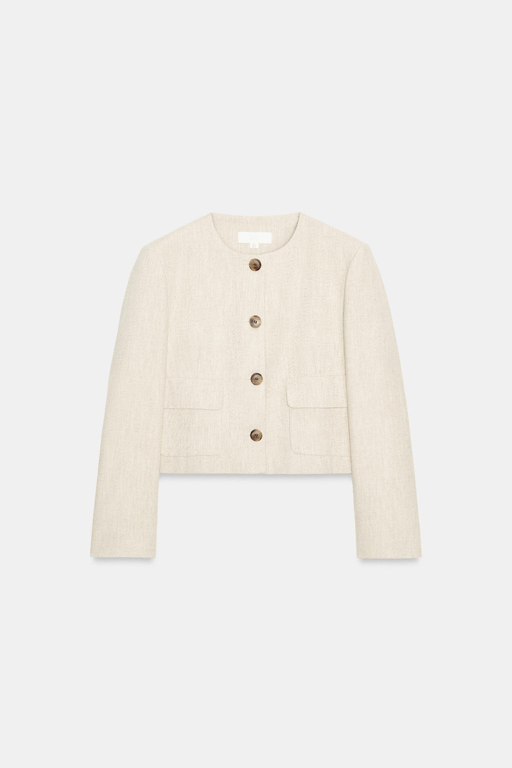 BLAZER TEJIDO R?STICO / Beige claro - Zara фото 7