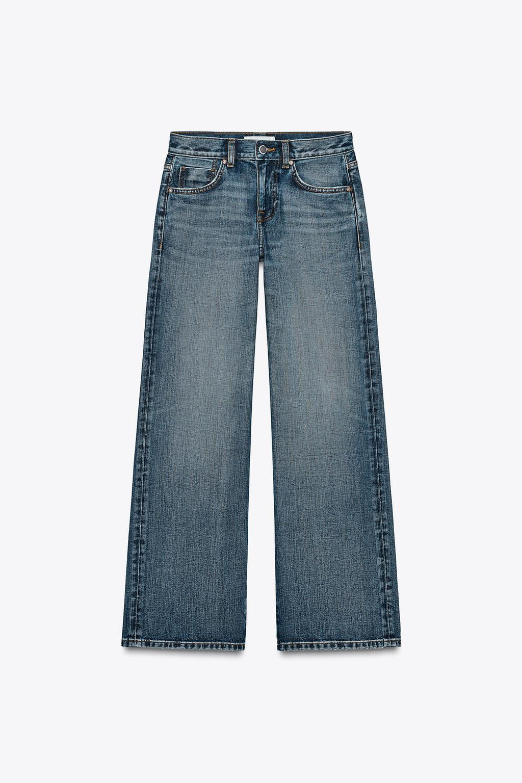 Z1975 STRAIGHT MID-WAIST FULL LENGTH JEANS - Zara фото 5