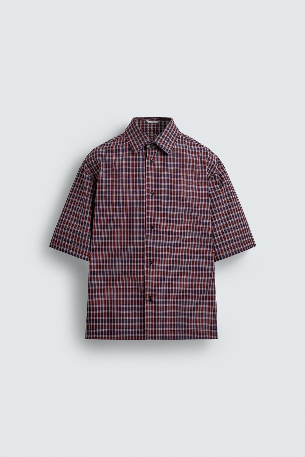 EMBROIDERED CHECK SHIRT - Zara фото 7