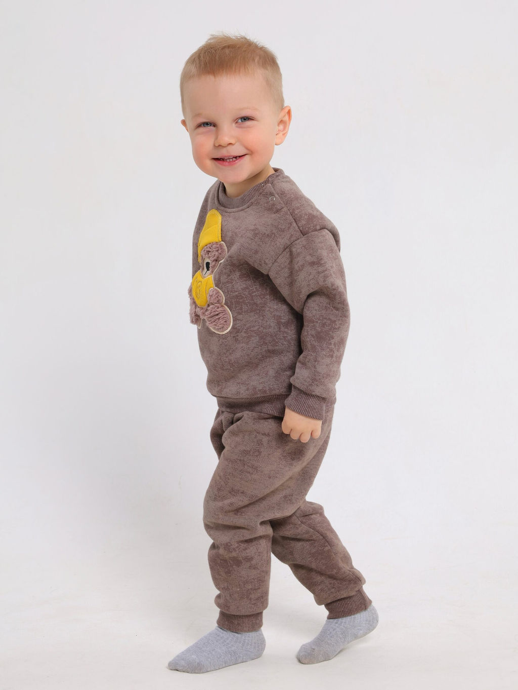 Костюм для мальчика с начесом Футер - Оптима фото 3