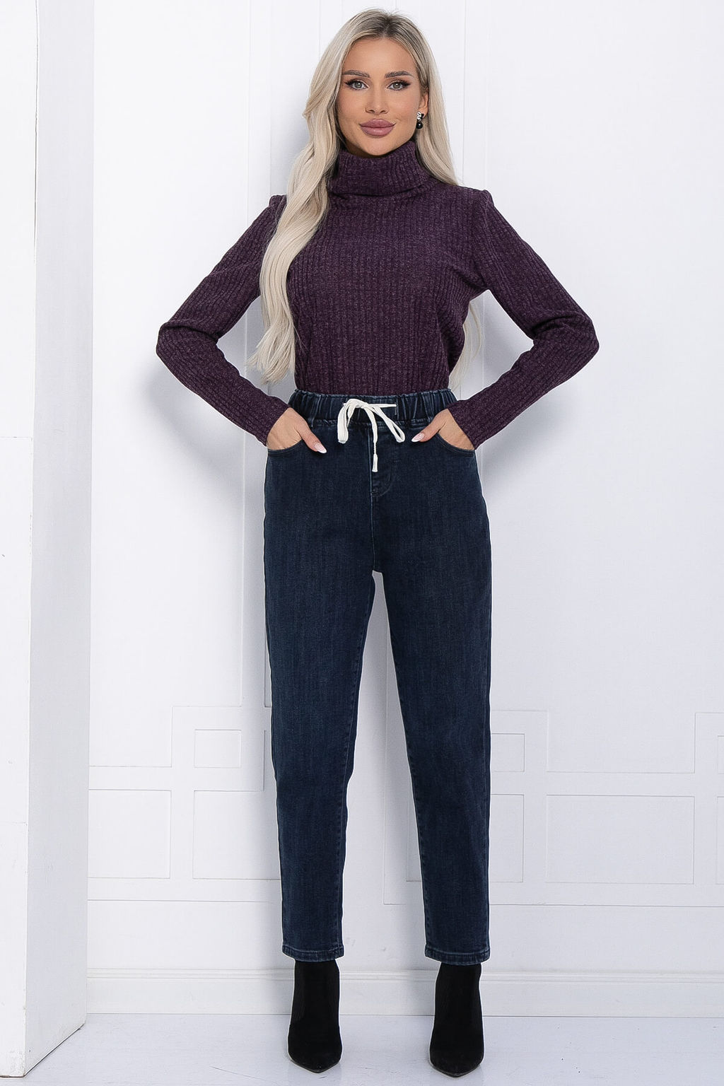 Джинсы Вечерняя прогулка (синие) Б12263-4 - Lt collection фото 6