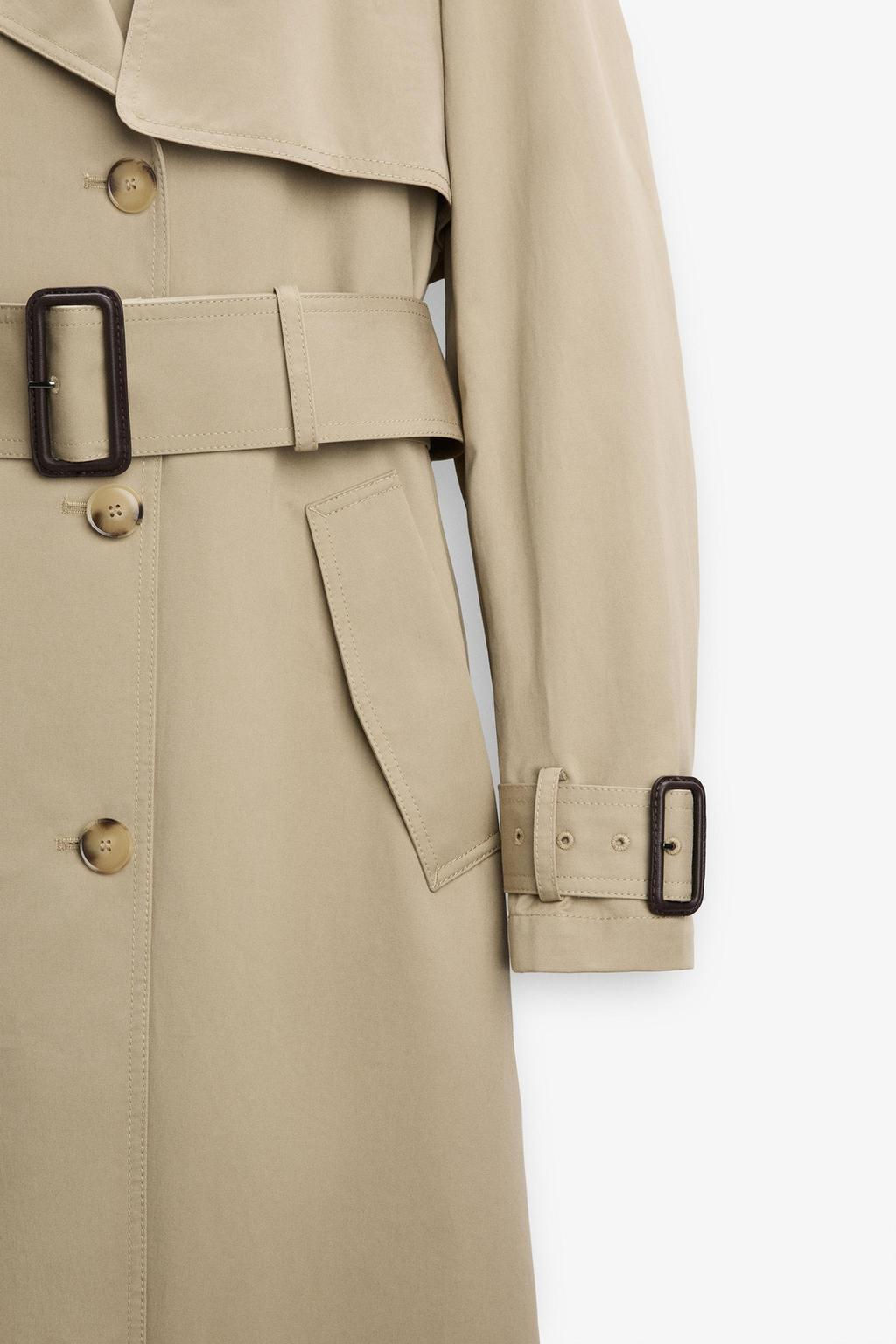 ZW COLLECTION WATER-REPELLENT TRENCH COAT - Zara фото 16