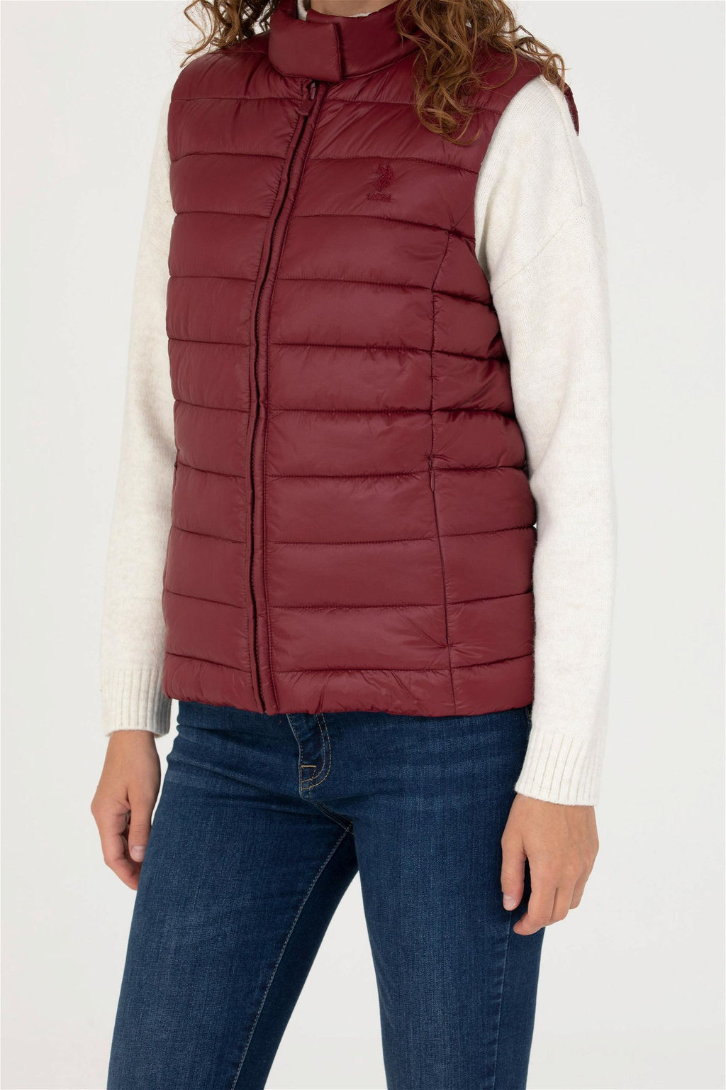 U. S. Polo Assn Женский бордовый жилет - U.s. polo assn фото 6