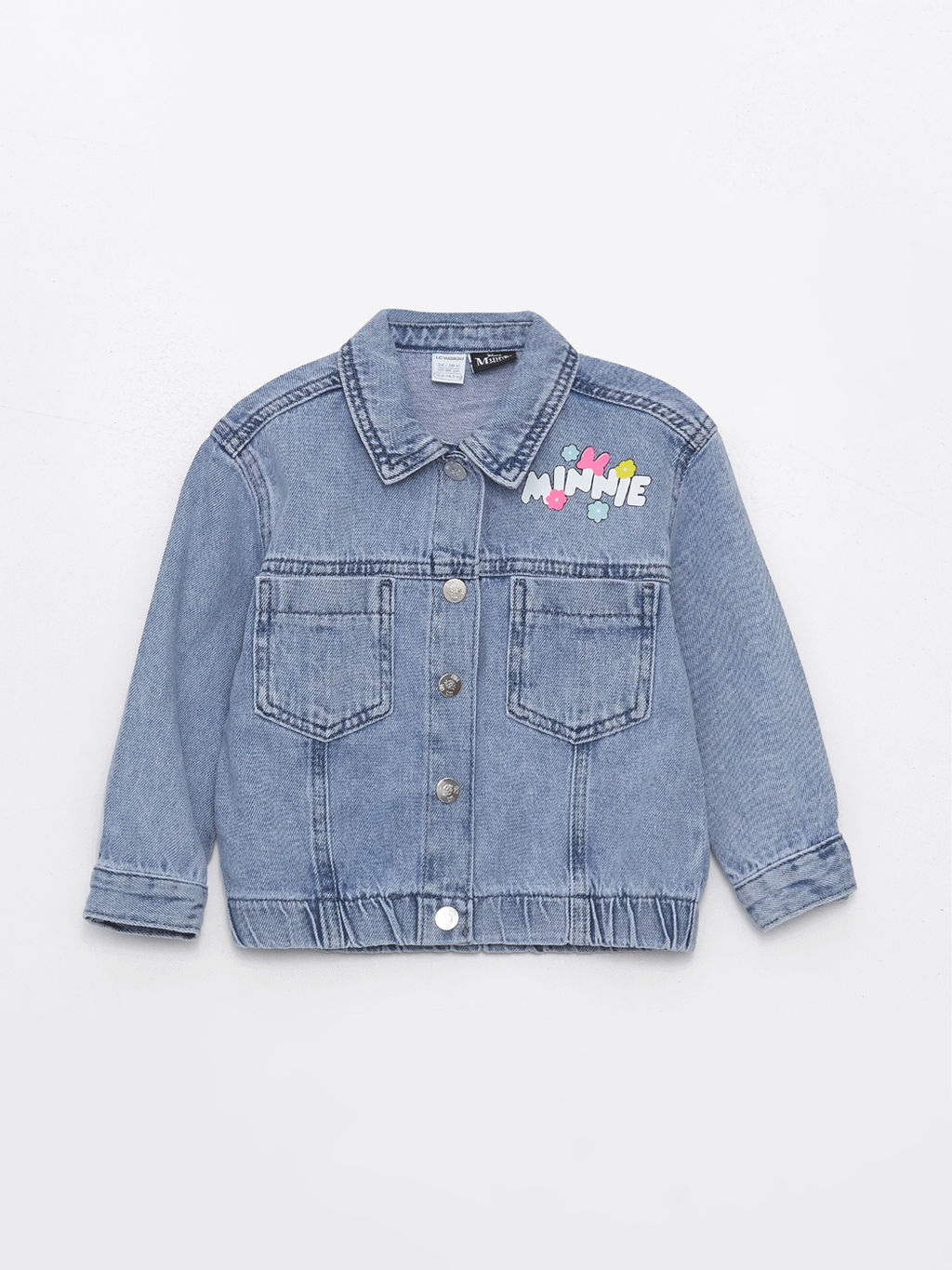Minnie Mouse Bask?l? K?z Bebek Jean Ceket