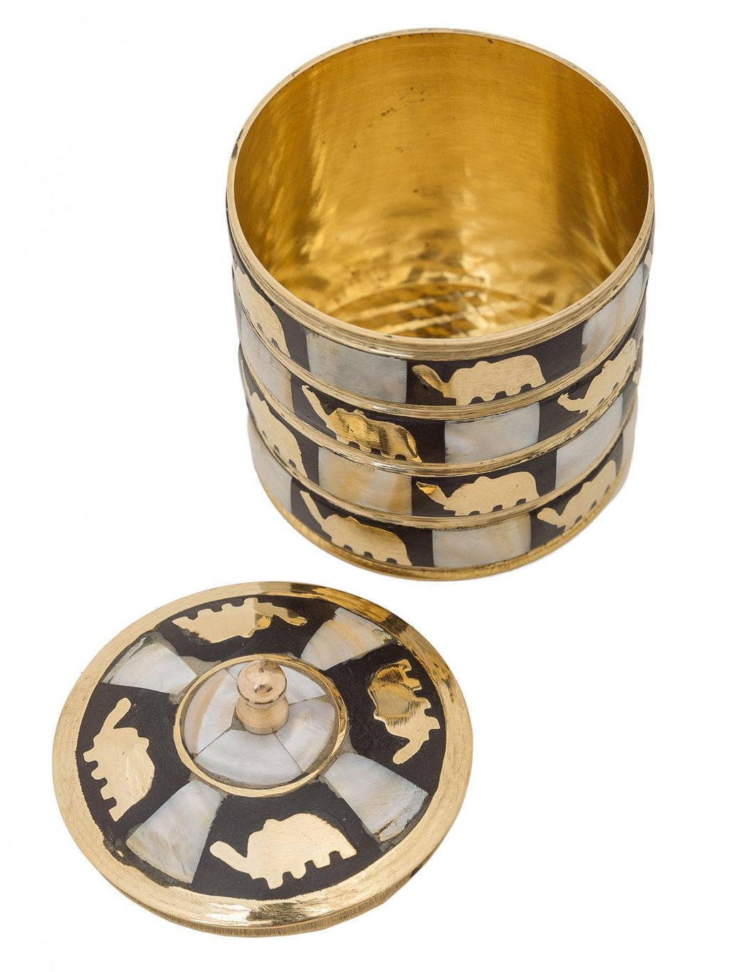 Шкатулка с перламутромСлон №Шк201/4/4 (набор из 2х) - Ганг фото 3