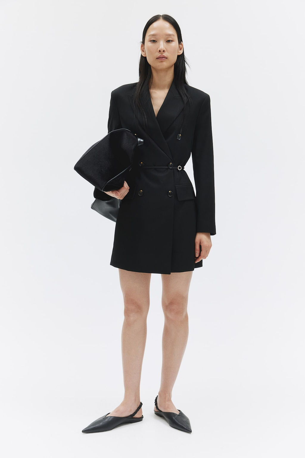Vestido blazer con cinturon - H&m фото 4