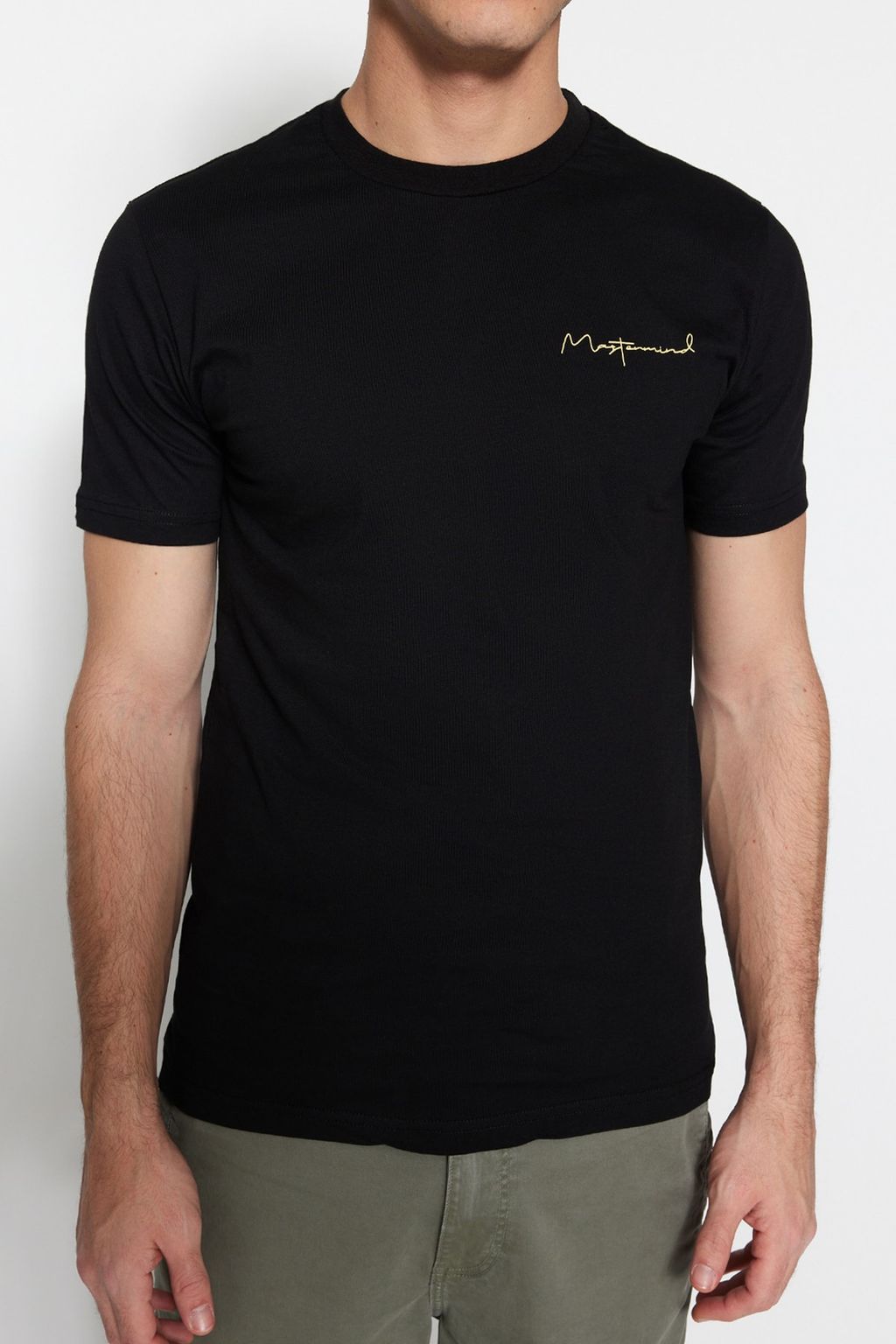 TRENDYOL MAN Siyah Slim/Dar Kesim Kucuk Yaz? Bask?l? %100 Pamuklu K?sa Kol T-Shirt TMNSS20TS0083 - Trendyolmilla фото 10
